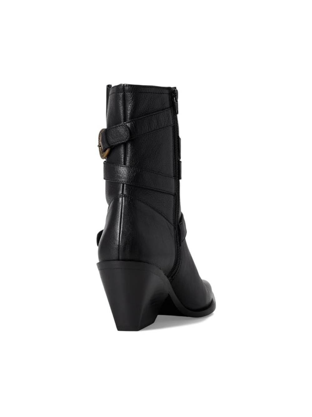 Seychelles Speak Up Black Leather Buckled Boots New! - Picture 5 of 13
